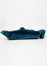 TEAL VELOUR HOODIE