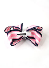 DOTTY STRIPES IN PINK AND BLUE HAIR CLIP
