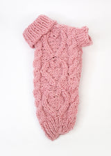 ARAN HEART SWEATER | PINK PEONY