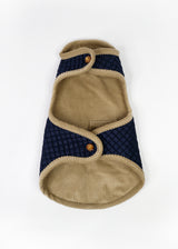 REVERSIBLE QUILTED DOG COAT