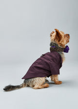 BURGUNDY TAILORED TUXEDO JACKET