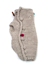 TOGGLE & BOBBLE KNIT SWEATER