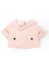 LIGHT PINK & WHITE COTTON JACKET