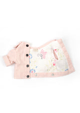 LIGHT PINK & WHITE COTTON JACKET
