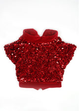 RED SEQUINED PARTY JACKET