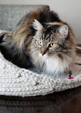 SOFT NATURAL WOOL CAT SNUG
