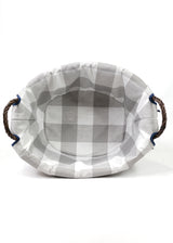 PLAID TOY BASKET