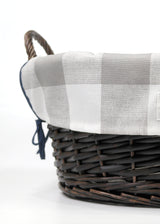 PLAID TOY BASKET
