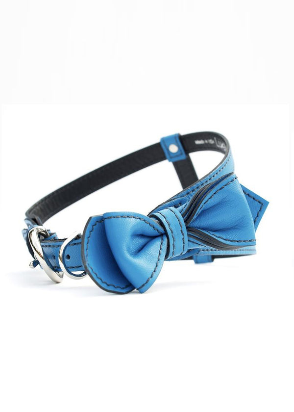BOW TIE HARNESS IN PEACOCK BLUE