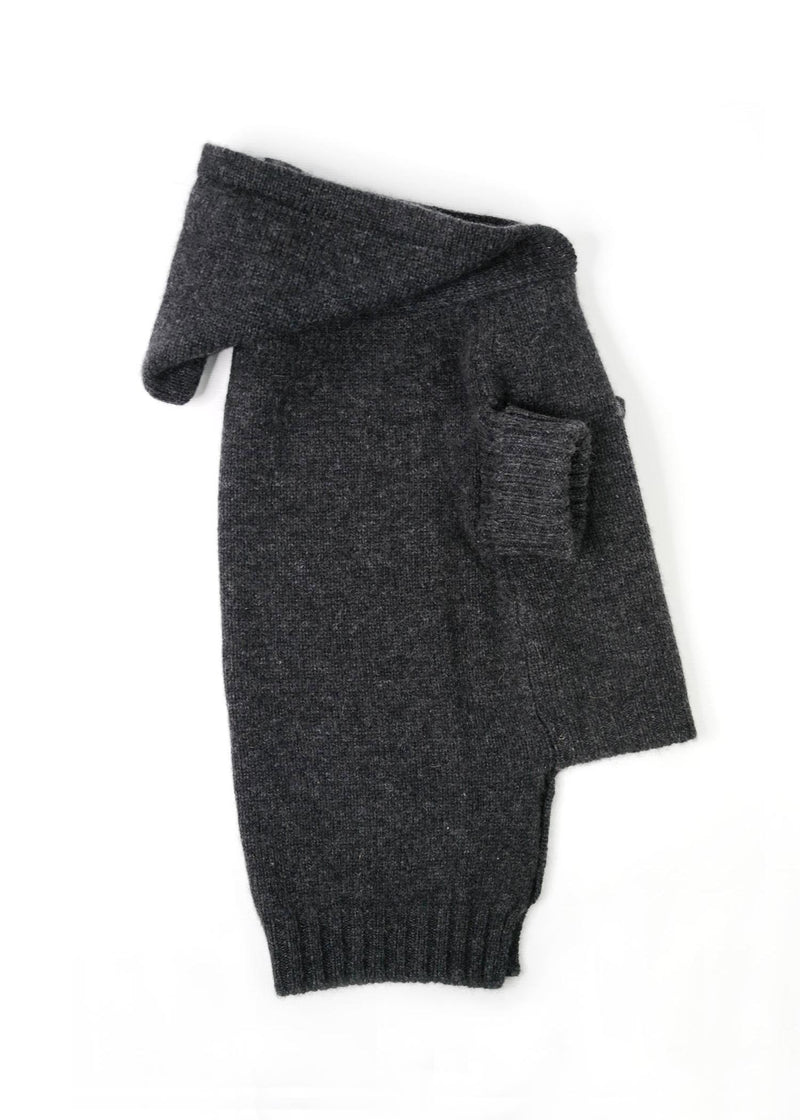CHARCOAL CASHMERE HOODIE