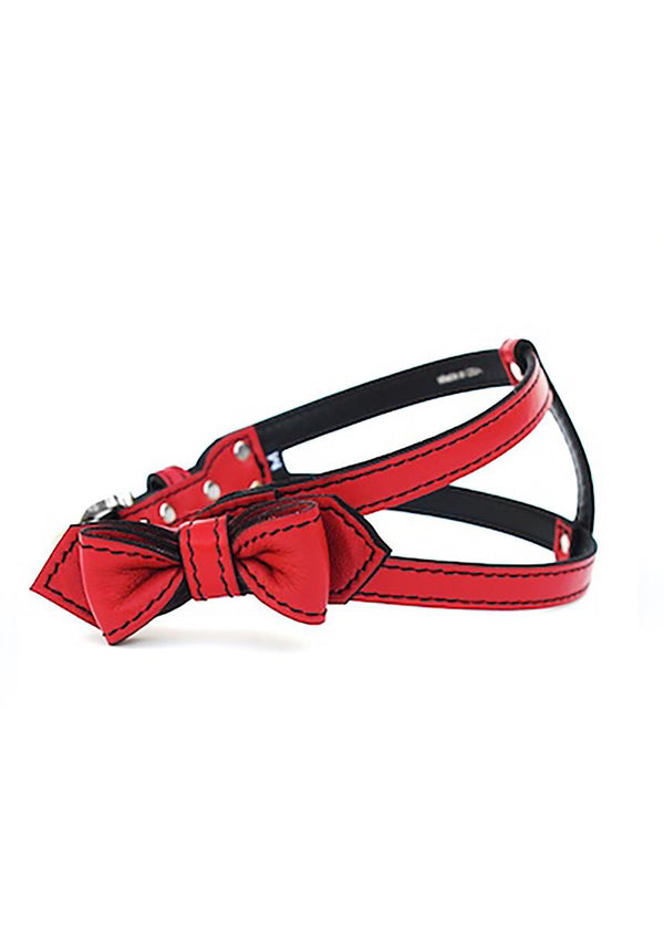 BOW TIE HARNESS IN RENEGADE RED