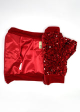RED SEQUINED PARTY JACKET